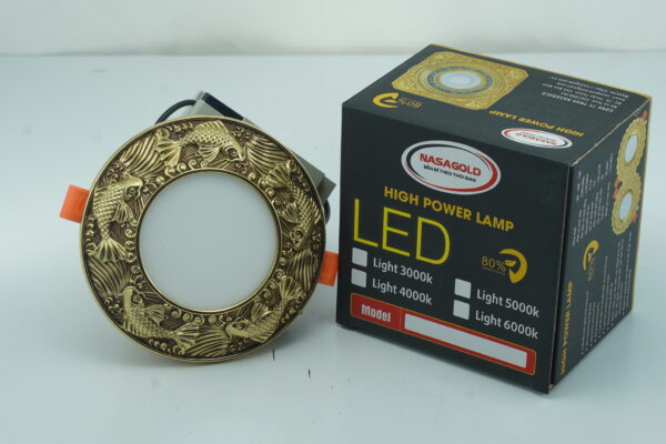 Đèn led âm trần đồng tân cổ điển